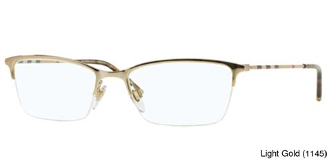 burberry prescription glasses half frame gold|Optical Frames .